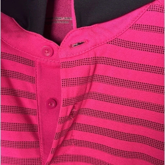 Under Armour Heat gear polo,golf shirt,men Large,Short sleeve , logo,stripes. - Picture 7 of 14